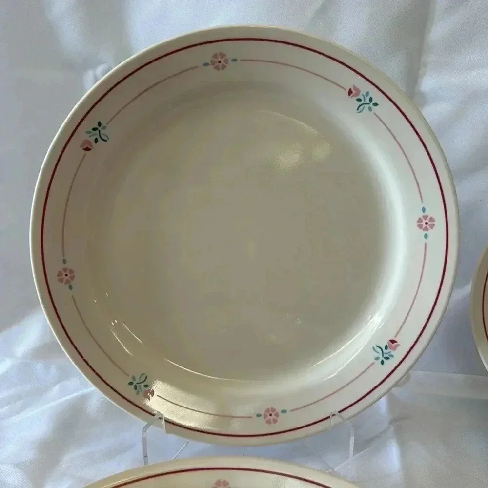 Corelle Cranberry Blossoms Dinnerware Complete Dinner Set for 4